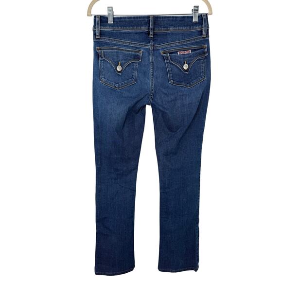 Hudson Beth Baby Boot Jeans Mid Rise Dark Wash Flap Pockets Women’s 28 - Picture 4 of 11